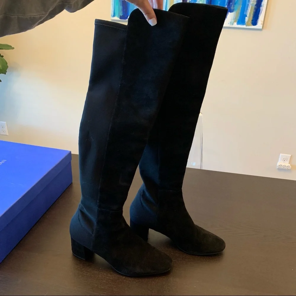 Stuart Weitzman Black Over the Knee Boots - Picture 4 of 5